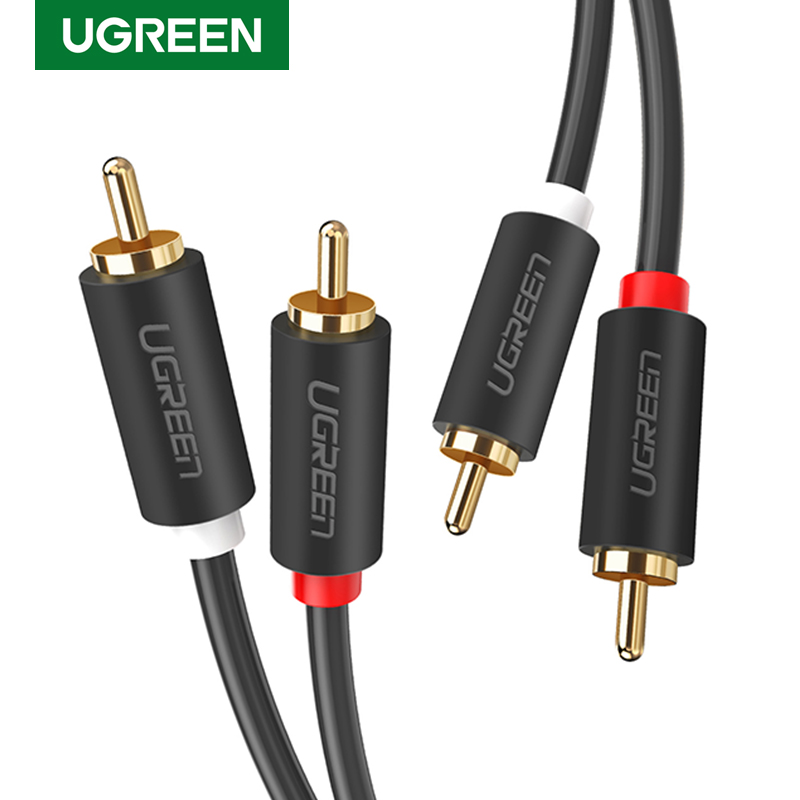 Audio Splitter Y - UGREEN 2RCA Ra 2 Đầu RCA
