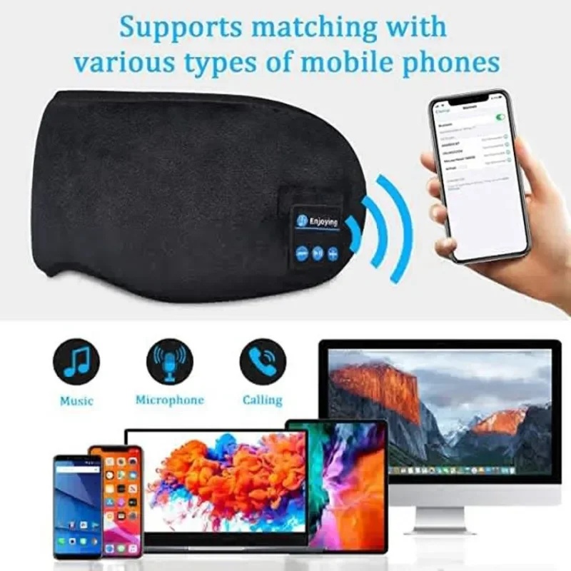 3D Eye Mask Bluetooth Headphon - đánh giá và giá Bluetooth Headset On Ear