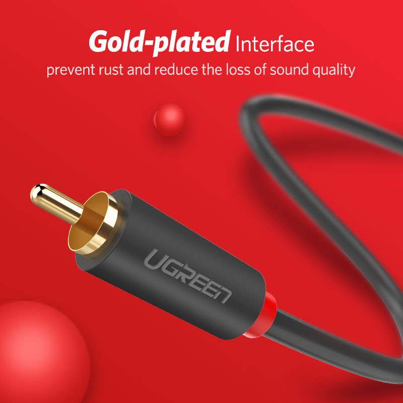 UGREEN 2RCA Ra 2 Đầu RCA Đực C - đánh giá và giá Audio Splitter Y