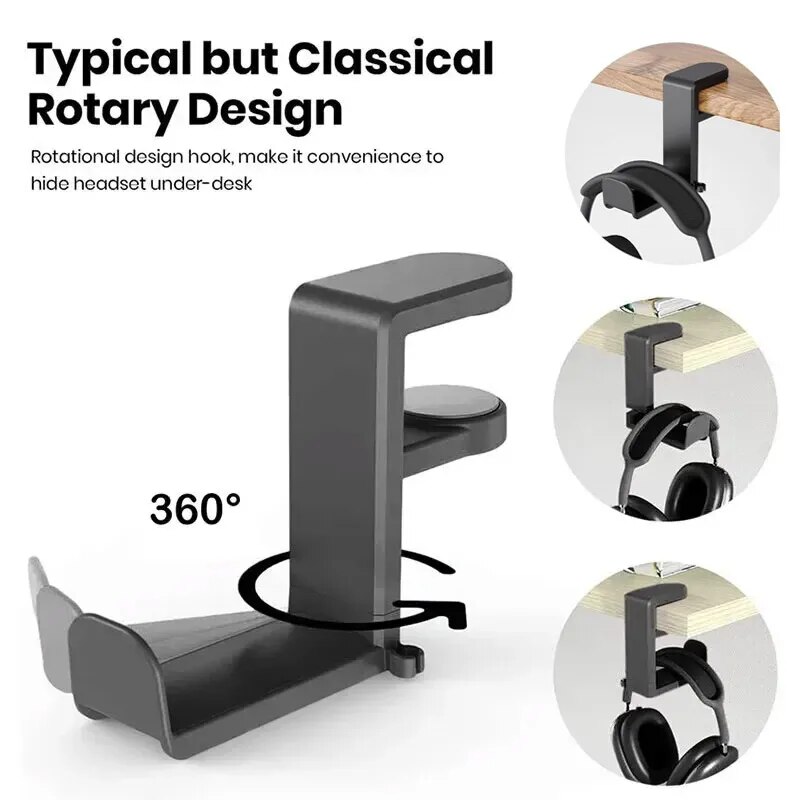 No Punch Table Clip Hook Earph - đánh giá và giá Headphone Stand Desk