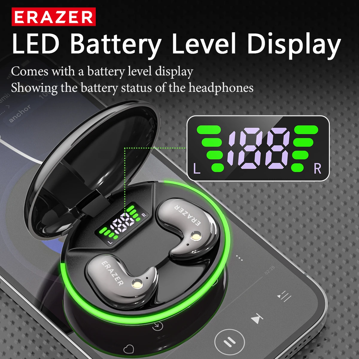 EARZER XF58 In-Ear Bluetooth H - đánh giá và giá Earbuds Charging Case