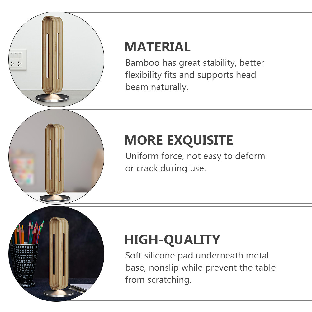 Premium Bamboo Headset Storage - đánh giá và giá Headphone Stand Desk